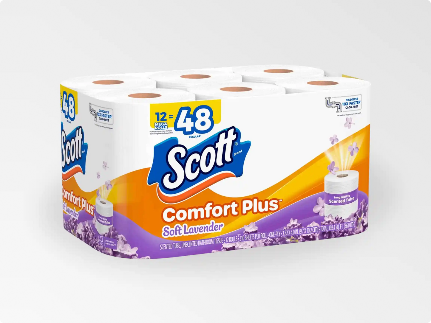 Scott® Comfort Plus with Soft Lavender Scented Tube