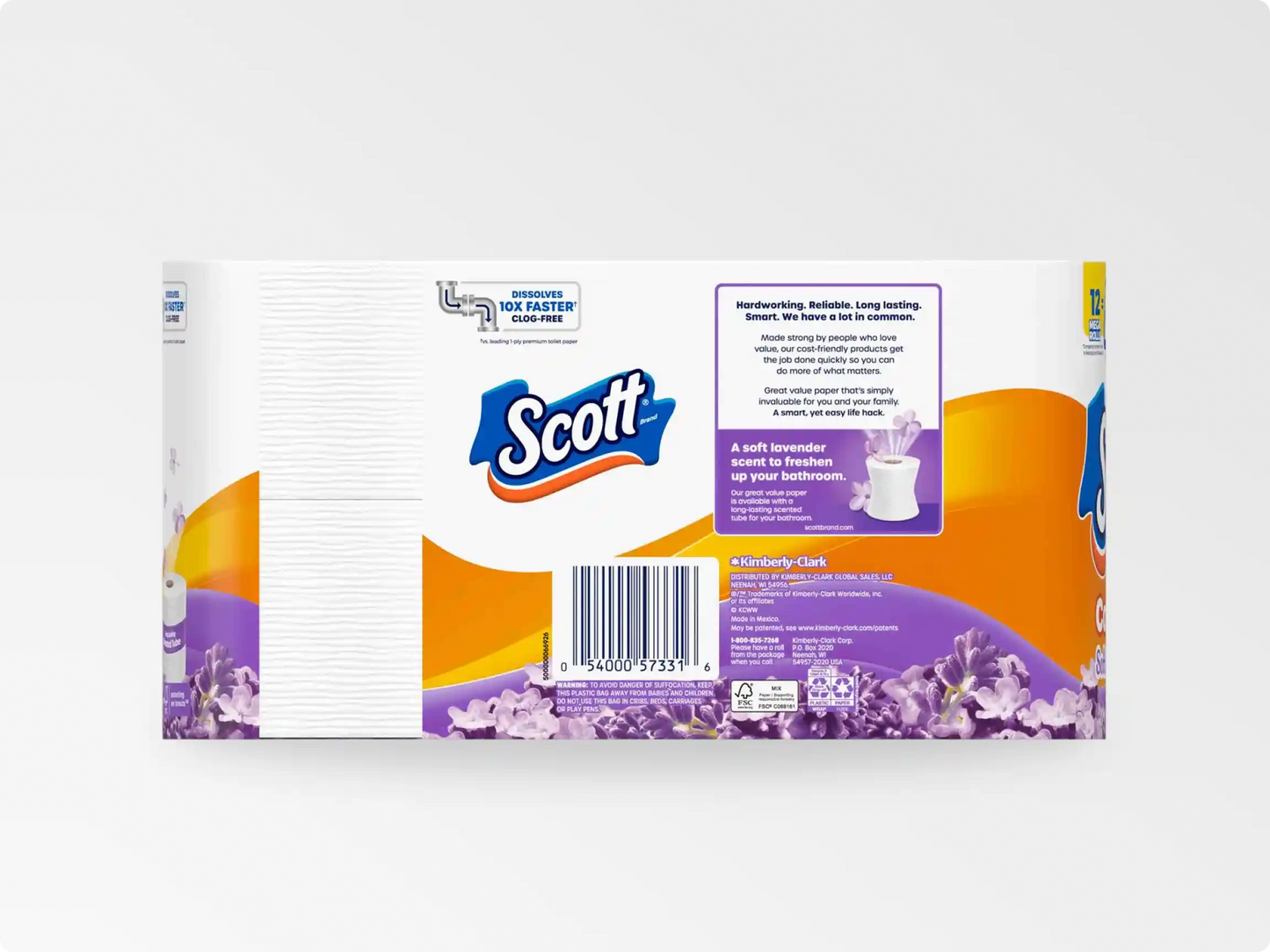 Scott® Comfort Plus with Soft Lavender Scented Tube